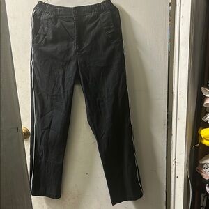 Reigning Champ Black and White Sweatpants